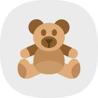 diseño de icono de vector de oso de peluche