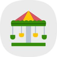 diseño de icono de vector de merry go round