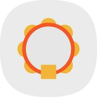 Tambourine Vector Icon Design