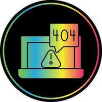 Diseño de icono de vector de error 404