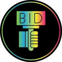 Bid Vector Icon Design