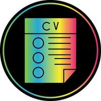 diseño de icono de vector cv