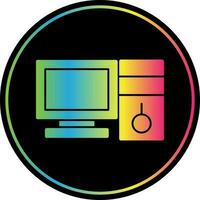 Desktop computer Vector Icon Design