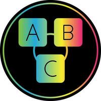 Abc block Vector Icon Design