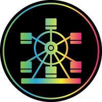 Ferris wheel Vector Icon Design