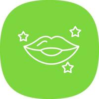 Lips Vector Icon Design