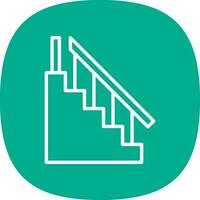 diseño de icono de vector de escalera