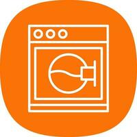 Washing Machine Vector Icon Design