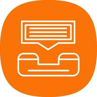 Help line Vector Icon Design