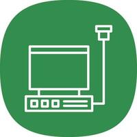Ultrasound machine Vector Icon Design