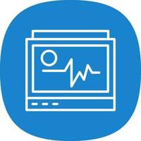 diseño de icono de vector de monitor de ecg