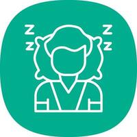 Sleeping Vector Icon Design
