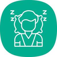 diseño de icono de vector de dormir