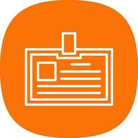 Identification card Vector Icon Design