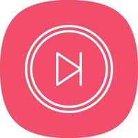 Skip Vector Icon Design