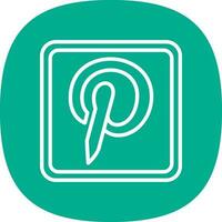 Pinterest Logo Vector Icon Design