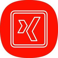 Xing Logo Vector Icon Design