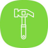 Hammer Vector Icon Design