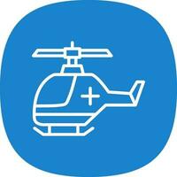Air ambulance Vector Icon Design