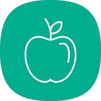 Apple fruit Vector Icon Design