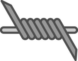 Barbed wire Vector Icon Design