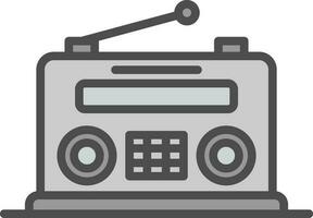 diseño de icono de vector de radio