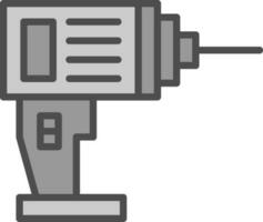 Drill Machine Vector Icon Design