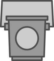 Bucket Vector Icon Design