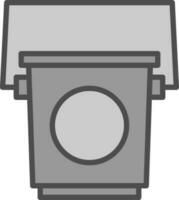 Bucket Vector Icon Design