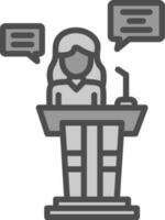 Speech Vector Icon Design