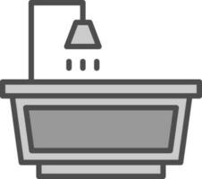 Bathtub Vector Icon Design