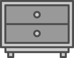 Chest of Drawers Vector Icon Design