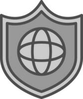 diseño de icono de vector de protección global