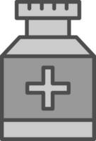 Pill jar Vector Icon Design