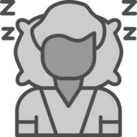 diseño de icono de vector de dormir