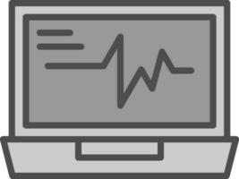 ecg vector icono diseño