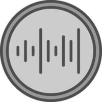 Sound waves Vector Icon Design