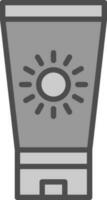 Sun block Vector Icon Design