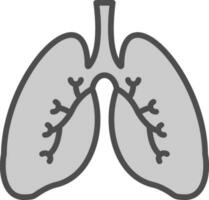 diseño de icono de vector de pulmones