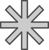 Asterisk Vector Icon Design