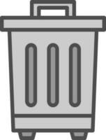 Waste bin Vector Icon Design