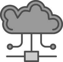 diseño de icono de vector de computación en la nube