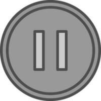 Pause Vector Icon Design