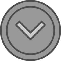 Chevron Arrow Down Vector Icon Design