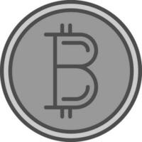 diseño de icono de vector de bitcoin