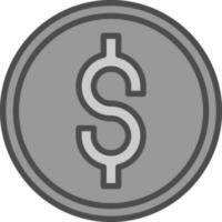 diseño de icono de vector de dólar