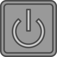 Power Button Off Vector Icon Design
