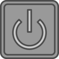 Power Button Off Vector Icon Design