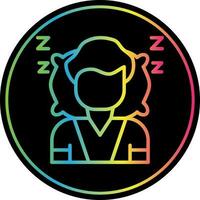 diseño de icono de vector de dormir