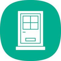 Front Door Vector Icon Design